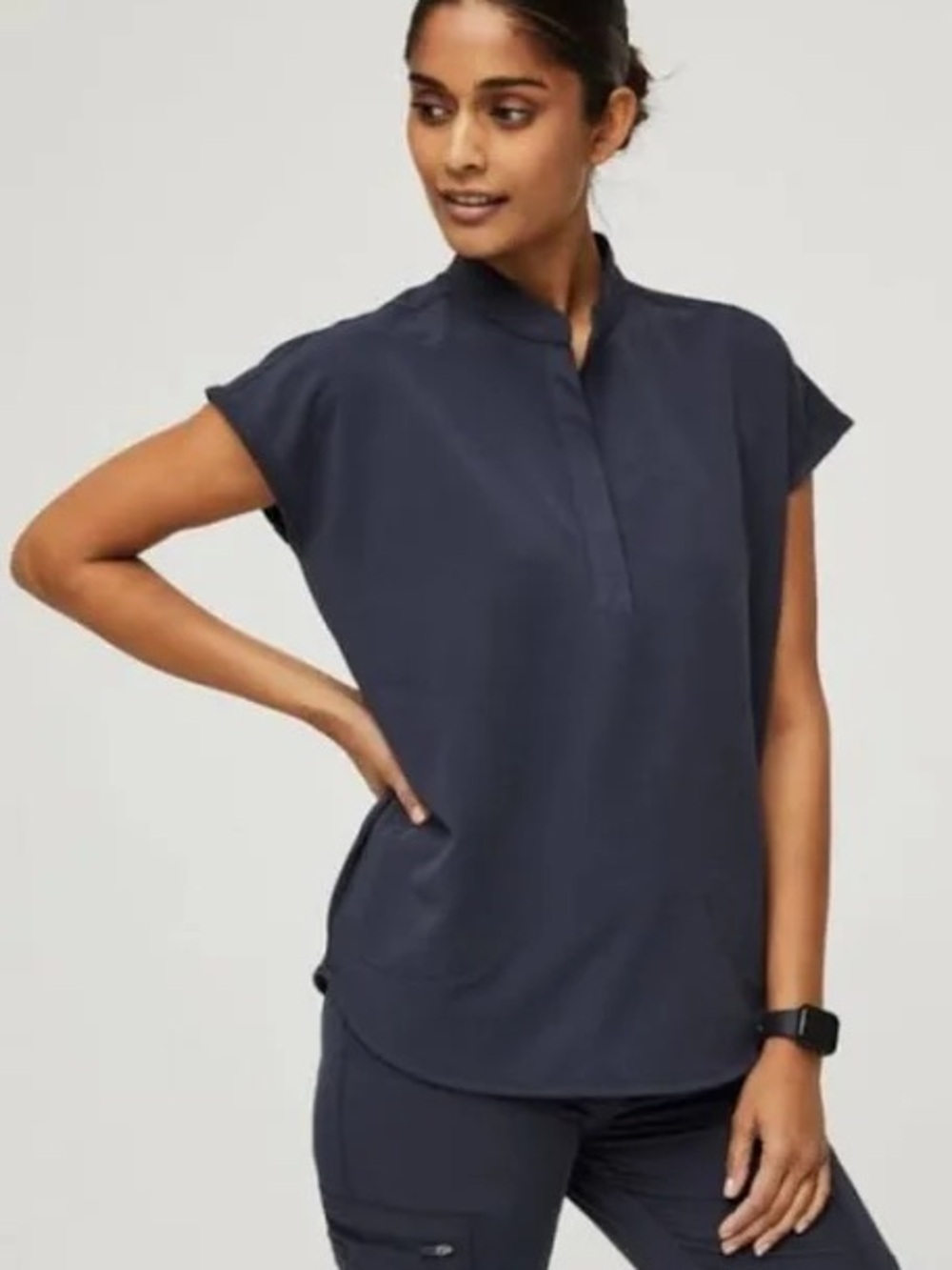 Size L/P women’s Petite FIGS scrub set Quiet Navy PO 2163 Rafaela Joggers
